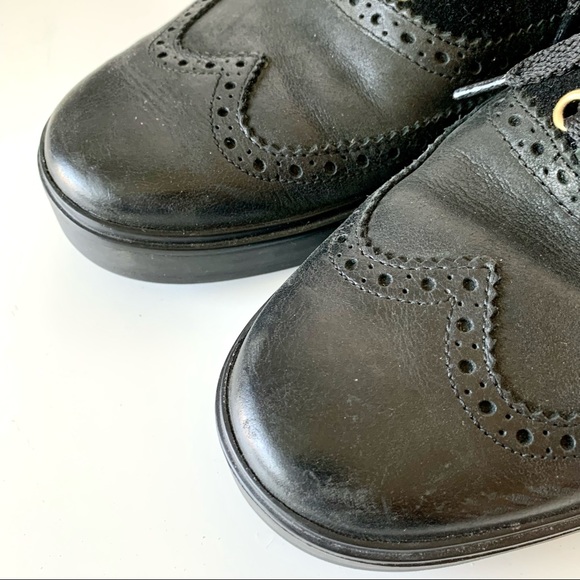 COLE HAAN Leather/Suede Wing Tip Oxfords—SZ. 9.5 - Picture 3 of 13